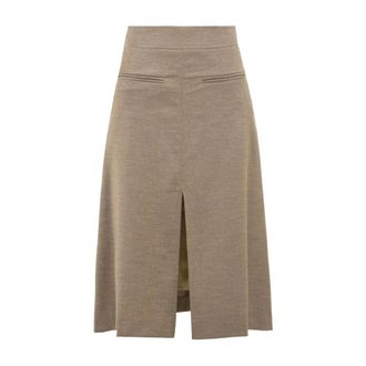 Drumohr Rokken, Dames, Bruin, 2Xs, Bruine Rok Donna Model Ls 619Gpm