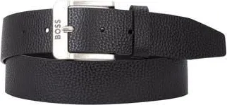 BOSS Jemio Pebbled Leather Belt in Blk at Nordstrom Rack, Size 36