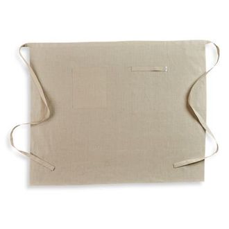 Solino Home Linen Apron 33 x 40 in for Dining Table, Holiday and Everyday Table Decor - Linen Midi Bistro Apron in Natural at Nordstrom, Size X-Large