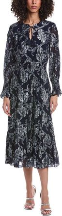 Sail to Sable Sail To Sable Long Sleeve Smocked Waist Midi