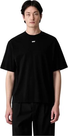 Off-white Tops, Heren, Zwart, L, Katoen, Paint Arrow Skate T-shirt