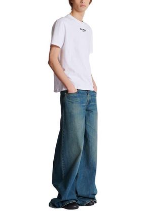 Balmain Embroidered Balmain Paris T-shirt in White at Nordstrom, Size Xxx-Large Eu