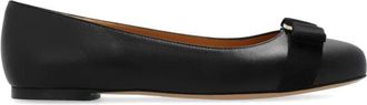 Ferragamo Varina Ballerinas - Dames - Ballerinas - Zwart - 39 1/2 EU - Leer - Schoenen
