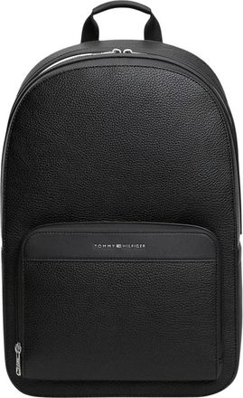 Tommy Hilfiger TH Central Dome Rugzak - Heren - Rugzakken - Zwart - ONE Size - Leer - Tassen