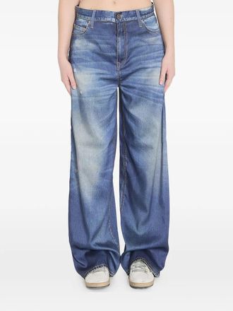 Golden Goose Journey Boyfriend Denim Pants With Print