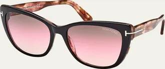 Tom Ford Nora Acetate Cat-Eye Sunglasses