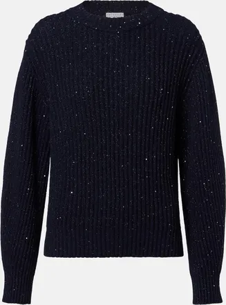 Brunello Cucinelli Pullover con paillettes