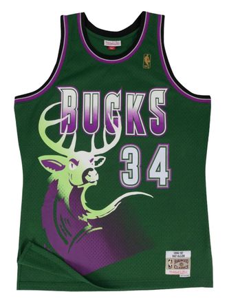 Mitchell & Ness x NBA Swingman Milwaukee Bucks Ray Allen tank top - men - Fabric - M - Green