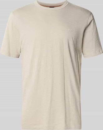 Boss Orange by Hugo Boss BOSS Orange Regular Fit T-Shirt aus strukturierter Baumwolle Modell TEGOOD in Sand, Gr&ouml;&szlig;e XXXL
