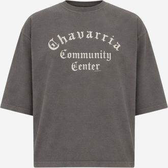 Willy Chavarria Baumwoll-T-Shirt mit Logo