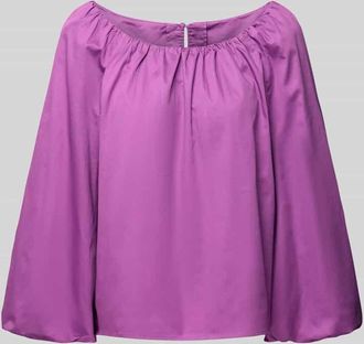 Christian Berg Relaxed Fit Bluse mit 3/4-Arm in Lila, Größe 36