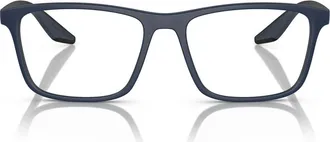 Prada 56mm Pillow Optical Glasses in Blue at Nordstrom