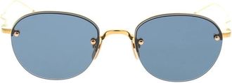 Thom Browne Zonnebril - Heren - Zonnebrillen - Blauw - ONE Size - Accessoires