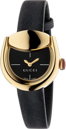 Gucci Leren Band Horloge - Dames - Horloges - Zwart - ONE Size - Leer - Accessoires