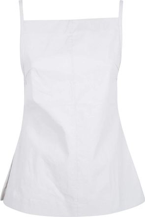 STUDIO NICHOLSON Apron Top - Dames - Tops zonder mouwen - Wit - 2XS - Tops