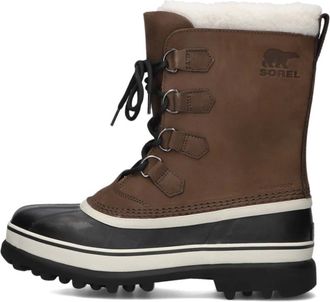 Sorel Schoenen, Heren, Bruin, 43 EU, Wol, Waterdichte Bruine Enkelboots Caribou