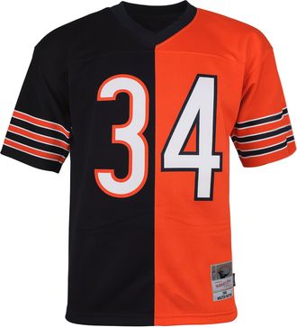 Mitchell & Ness Mens NFL Chicago Bears 34 Payton Split Legacy Jersey - Red - Size X-Large