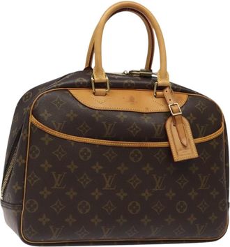Louis Vuitton Deauville Handbag Monogram Canvas Brown Canvas Handbag (Pre-Owned)