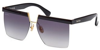 Max Mara MM0071 01A Womens Sunglasses Black Size 60