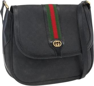 Gucci Pre-owned Cross Body Bags, female, Black, Size: ONE SIZE Pre-owned Plastic Cross Body Bag