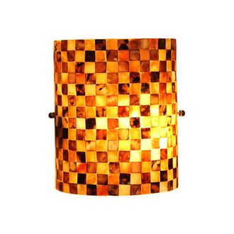 Chloe Lighting SHELLEY Mosaic-Style Seashell Wall Sconce 8 Height