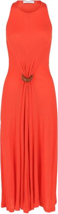 Ferragamo Sleeveless Ribbed Maxi Dress