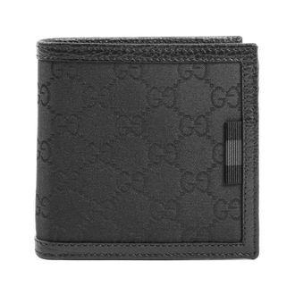 Gucci Accessoires, Heren, Zwart, ONE Size, Leer, GG Supreme Bifold Wallet