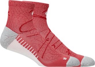 Asics Laufsocken ASICS PERFORMANCE RUN SOCK QUARTER, Herren, Gr. 47-49, schwarz pink clay, Obermaterial: 76% Nylon, 18% Polyester, 6% Elasthan, Socken Laufs
