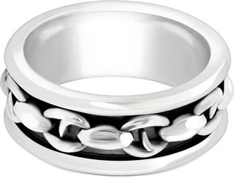 Stephen Webster Classic sterling-silver spinning band - men - Silver - 11
