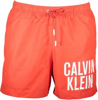 Calvin Klein Rode Heren Zwembroek met Zakken - Heren - Strandmode - Rood - 2XL - Polyester - Badmode