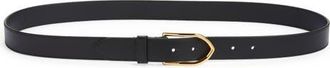 Jacquemus La Ceinture Bambino Leather Belt in Black at Nordstrom, Size 105