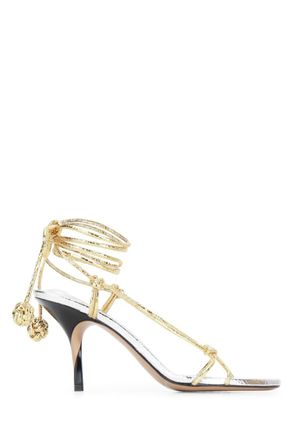 Jacquemus Golden Embellished Heels