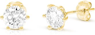 Vir Jewels 3 cttw Lab Grown Diamond Stud Earrings in 14K Gold With Push Backs For Women