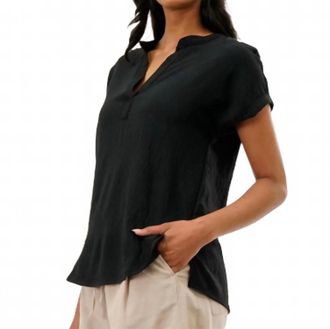 True Grit Womens Jolie Top In Black