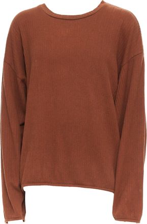 Issey Miyake MEN cotton blend ribbed long sleeve sweater