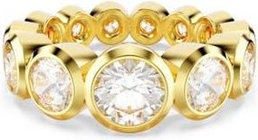 Swarovski Imber Crystal Graduated Eternity Ring in White/Gold at Nordstrom, Size 9