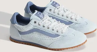 Vans Womens Vans Super Lowpro Suede Womens Light Blue Trainers - Size: UK 7 / eu 40.5 / us 9.5