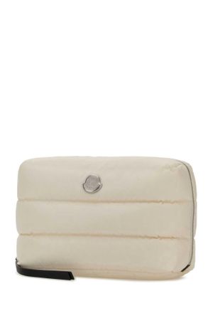Moncler Womens White Fabric Beauty Case 051 Accessory