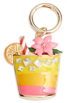 Chelsea28 Mai Tai Bag Charm in Orange Multi- Gold at Nordstrom