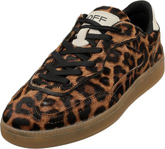 Hoff Alley Leopard Womens Low Trainers, Multi-Coloured, 4 UK