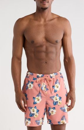 Quiksilver Snorkel Volley Swim Trunks in Canyon Clay at Nordstrom Rack, Size X-Large