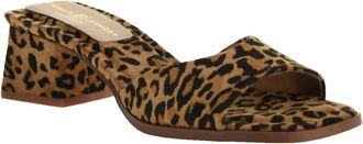 Chinese Laundry Womens Liinda Leopard Slide Sandal In Brown