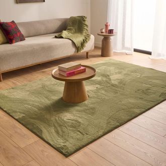 Sweeek Alfombra interior lisa verde