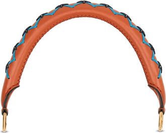 Etro Handgreep met leren stiksels - Bruin