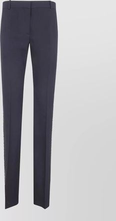 Versace evening wool grain de poudre trousers