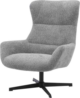 Moloo giratorio de sal&oacute;n en tela gris oscuro