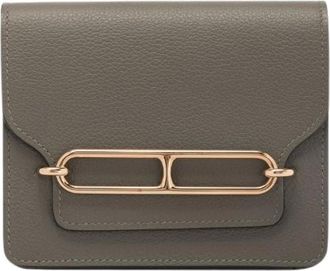 Herm&egrave;s Pre-owned Portafoglio Roulis Slim Compact - - Pre-owned - Donna - Grigio - ONE SIZE