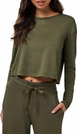 Travis Mathew Celestia Long Sleeve Top In Grape Leaf