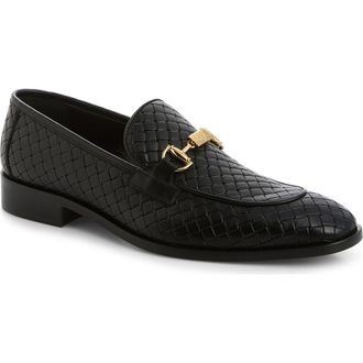 Roberto Cavalli Woven Bit Loafer in Black at Nordstrom Rack, Size 10.5
