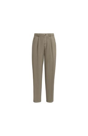 Brunello Cucinelli Garment-dyed trousers in Military at Nordstrom, Size 56 It